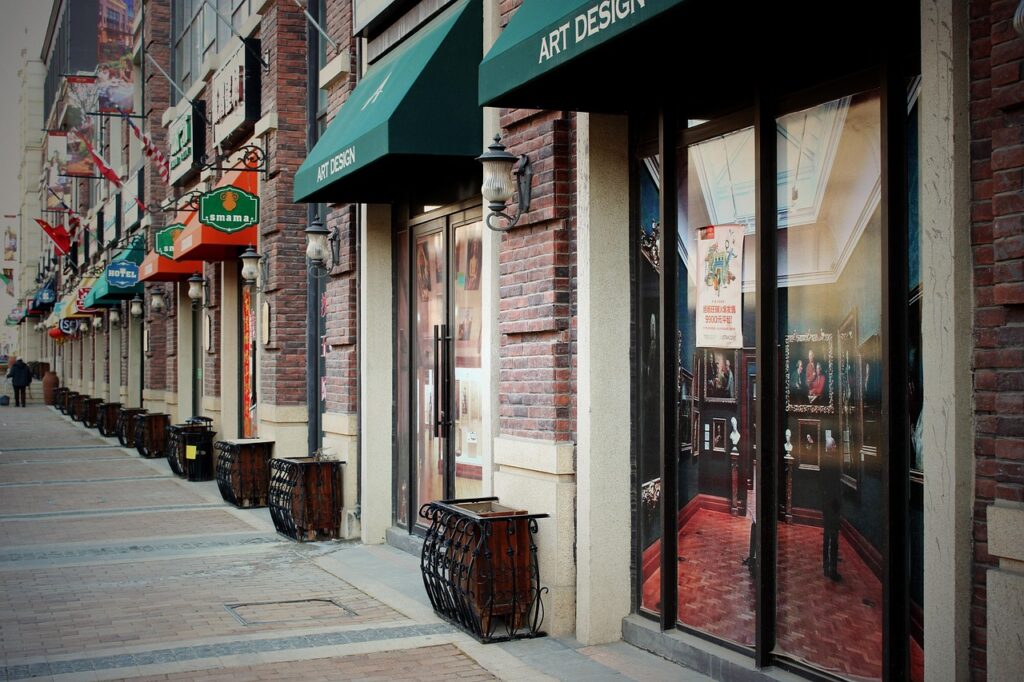 building, europe and america, shop, shop, shop, shop, shop, shop